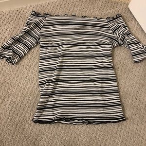 Super cute off top shoulder shirt
